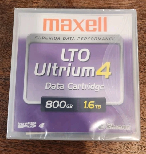 NEW Sealed Maxell LTO Ultrium 4 Data Tape Cartridge 800GB /1.6TB RARE HTF MEDIA