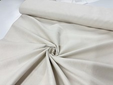 Suede Fabric Faux Polyester Brown Tan Black Cream Plain Dressmaking Material