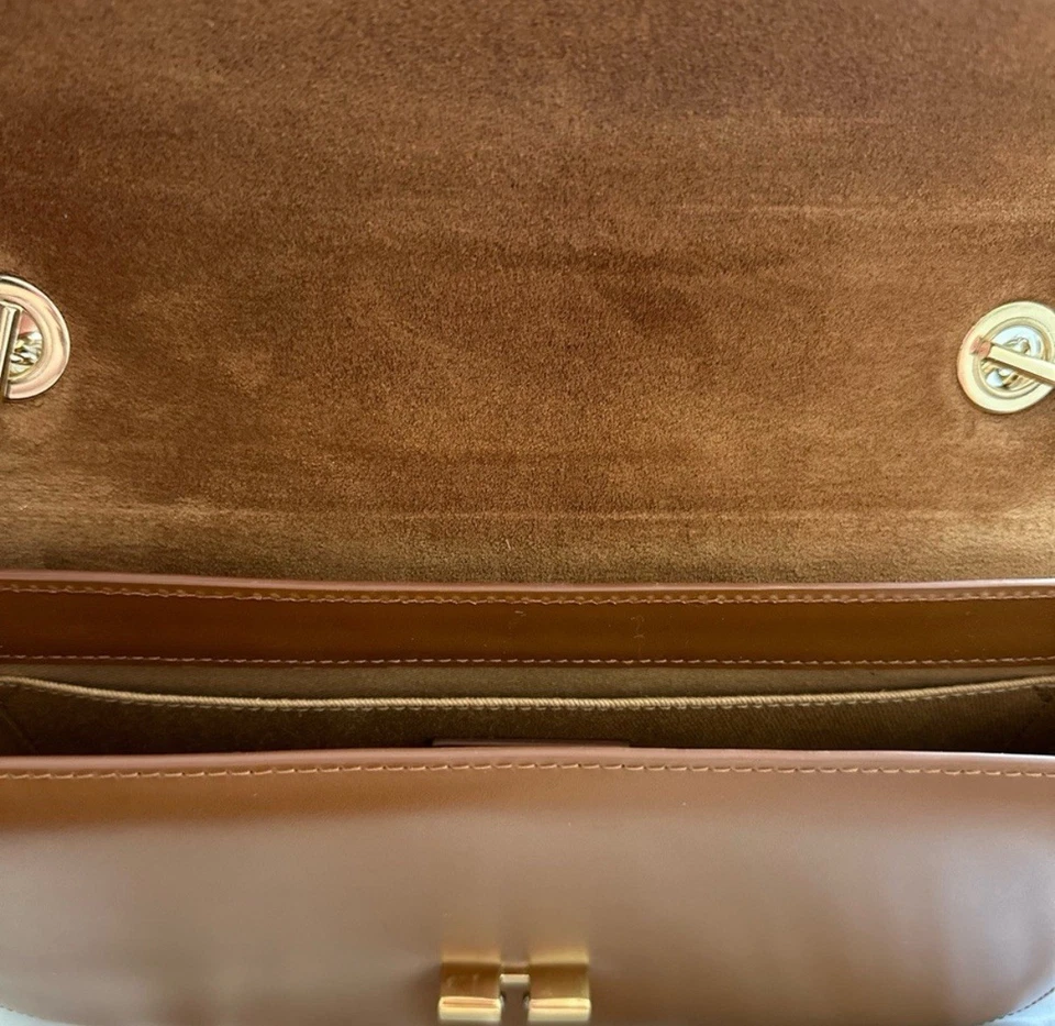 A.P.C Grace Baguette Tan Chain Crossbody Bag - Image 2 of 4