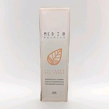 Med B Premium Collagen AHA Toner | Moisturizing Clarifying | 6.7 FL Oz 