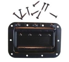 PENN ELCOM H7154K Spring Loaded BLACK Recessed Case Handle w/Screws