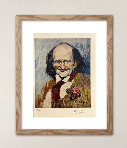 Pablo Picasso, Original Signed Print with COA and $3,500 Appraisal.-