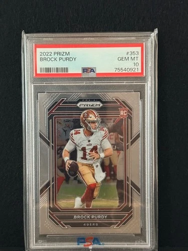 2022 Panini Prizm - Rookies Brock Purdy #353 (RC) PSA 10