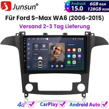 Für Ford S-Max WA6 2006-2015 Carplay Android15.0 Autoradio GPS Navi DAB+ 6+128GB