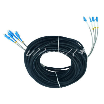 50M Field Outdoor Fiber Cable LC-SC 4 Strand 9/125 Single Mode Fiber Patch Cord