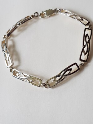 Keltisches Armband aus Irland 925 Silber von Solvar signiert