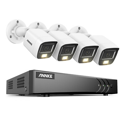 ANNKE 8CH H.265+ 3K Lite 5in1 DVR 1080P Audio Security Camera System Color Night