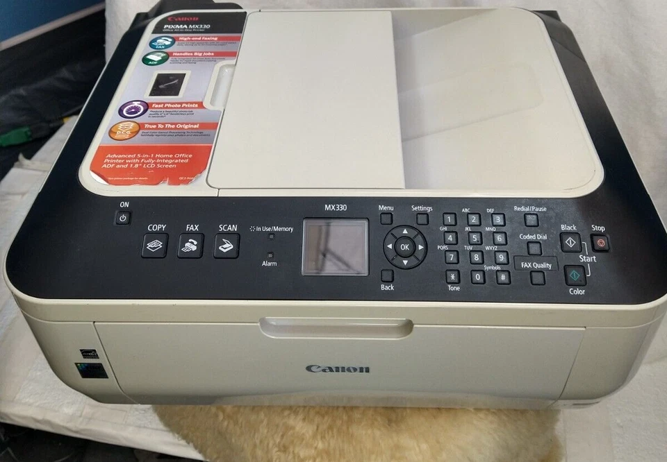 CANON PIXMA PRINTER MX330 ALL-IN-1 INKJET COLOR PRINT COPY SCAN FAX PARTS/REPAIR - Image 2 of 4