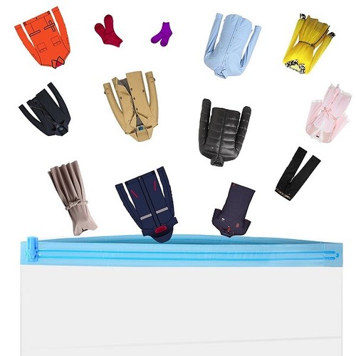 10 x Roll Up Kompression Vakuum Aufbewahrung Beutel Reise Zuhause Gepäck Platzsparende Tasche - Bild 8 von 10