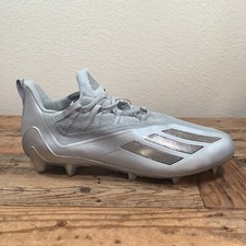 Adidas adizero 11.0 Football Cleats Silver Metallic Mens Size 17 G57465 Rare New