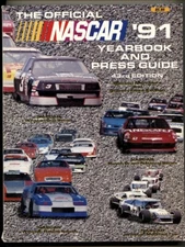 NASCAR Yearbook and Press Guide 1991- Stock car racing reference