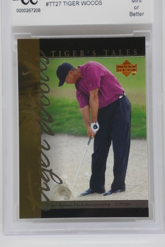 2001 Upper Deck Tiger's Tales #TT27 Tiger Woods Rookie BCCG 10 MINT OR BETTER - Picture 2 of 4