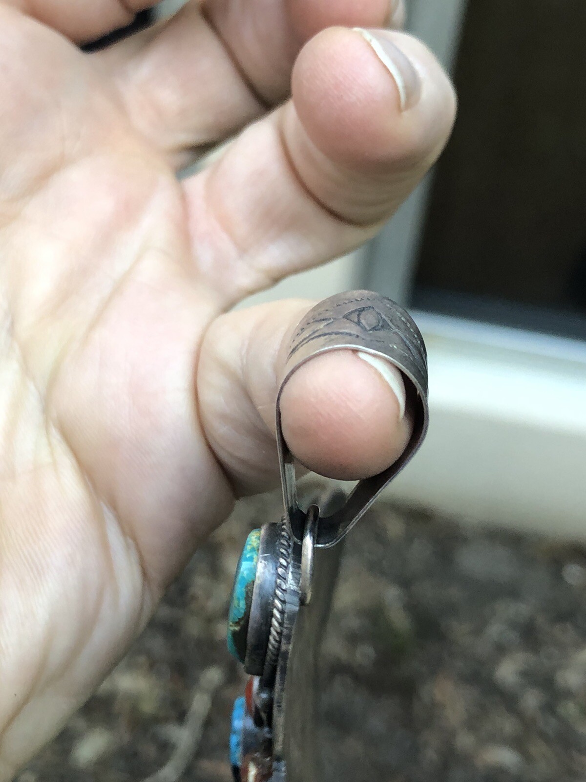 Holy Moly! Derrick Gordon Navajo Indian Sterling Turquoise & Coral