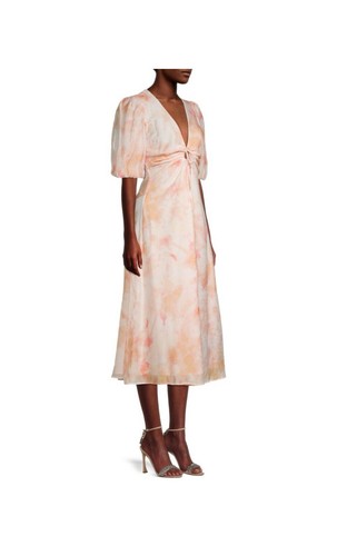 NWT BARDOT WOMENS DRESS SIZE 6/M Summer Party/cocktail Wedding V-Neck Midi-Dress - Picture 3 of 15