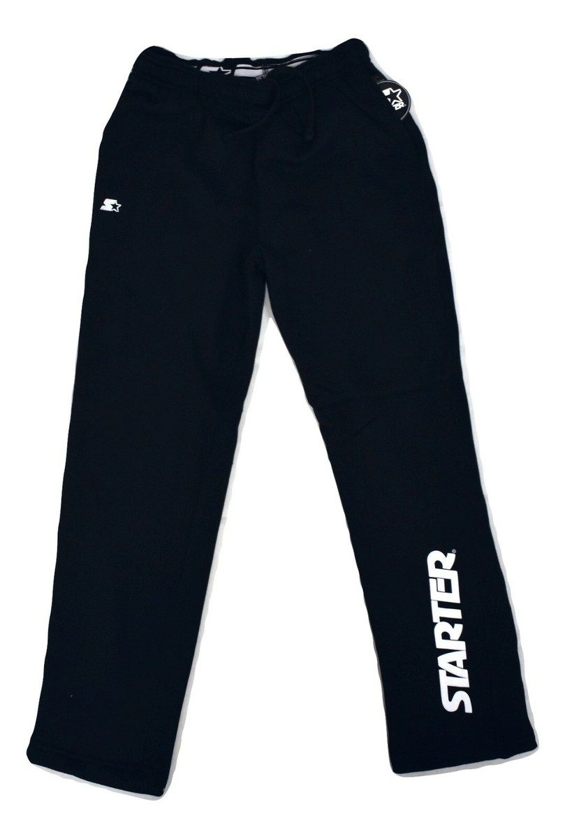 Starter Brand Youth Boys Active Fleece Pants Black Sweatpants NWT