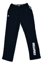 Starter Brand Youth Boys Active Fleece Pants Black Sweatpants NWT Large 12-14 