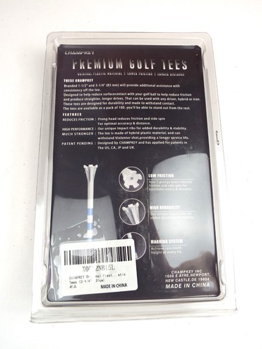 Champkey Premium Golf Tees 100er Pack 85 :3,25" & 15: 1,5" Kunststoff - Bild 2 von 2