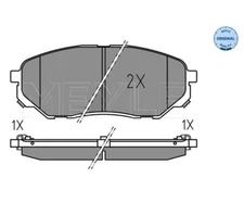 Brake pad set, disc brake Meyle 0252238017 for Kia