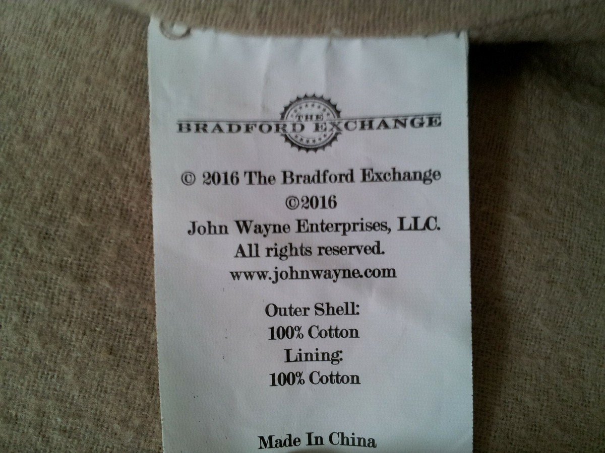 BRADFORD EXCHANGE JOHN WAYNE SIGNATURE STOCKADE JACKET IN SIZE L View 5