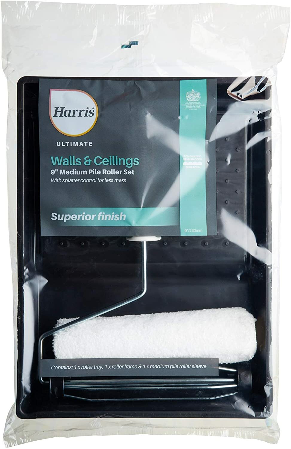 Harris Ultimate 9"" Roller Set Medium Pile for Walls & Ceilings