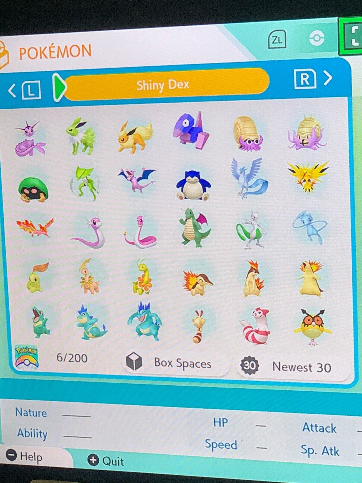 Pokemon Home 957 Gen 1-7 SHINY Living Full Complete Pokedex Rare