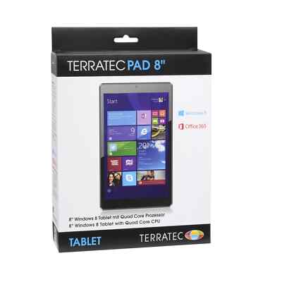Tablet Terratec 20,32cm (8'') Win8 nero 1GB/16GB