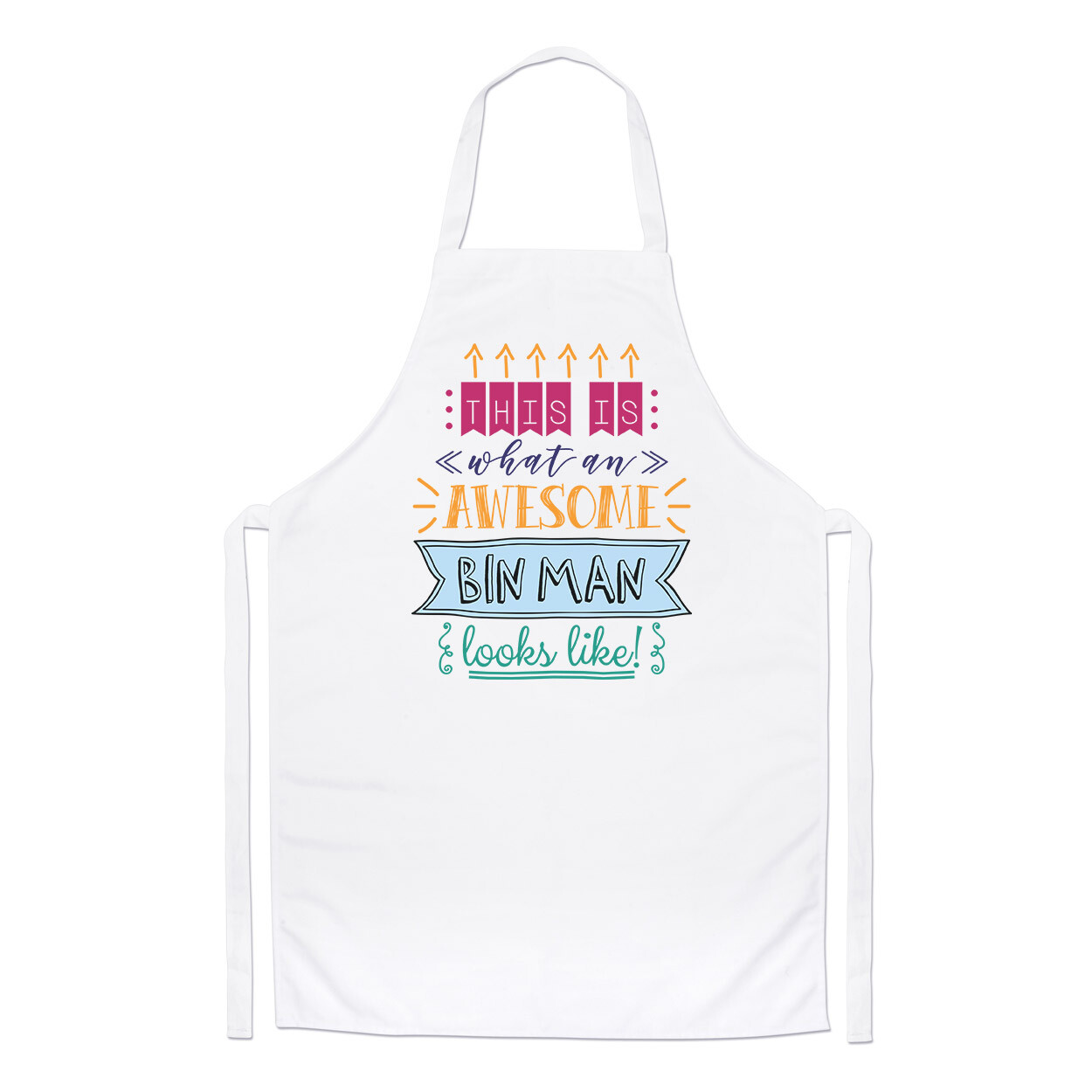 This Is What An Awesome Bin Man Looks Like Chefs Apron Funny Best Dustman