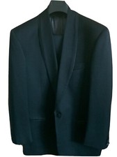 Preowned CAESAR SB Tuxedos, Vintage 100 Wool,Size36,Col.Black.Made in Italy.