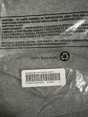 Supreme Bandana Box Logo Hooded Sweatshirt Heather Grey Large F/W