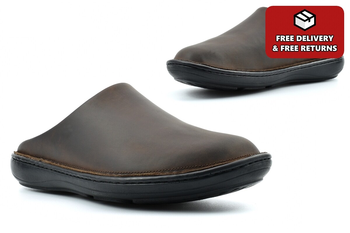 Outdoor Mule Shoes Mens Leather Mule Slippers Uk CLARKS MEN'S SLIP