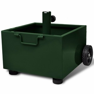 Pied de parasol pot de fleurs vert Helloshop26 2202030