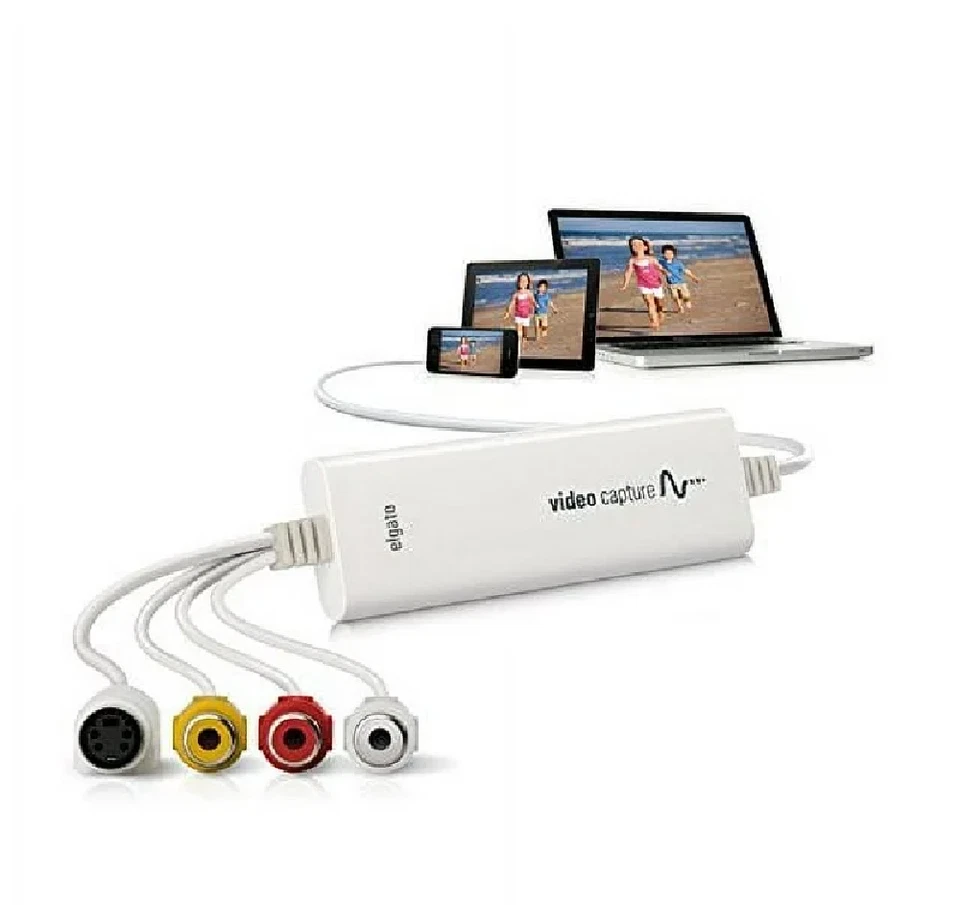 Elgato Video Capture USB Analog Video Digitise Capture Device VCR Mac PC iPad - Image 2 of 3