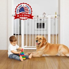 Puerta para beb s, puerta para perros/cachorros de 26'' a 40'' f cil instalaci n