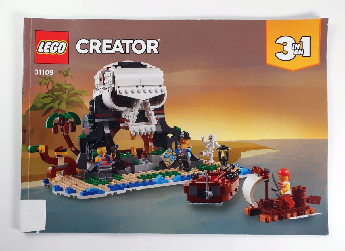 LEGO Instruction MANUAL 3 in 1 Creator Pirate Ship 31109