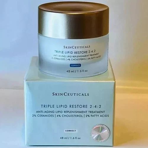 Sealed New Box SkinCeuticals Triple Lipid Restore 1.6 oz Face Cream 2:4:2, 48ml - Picture 2 of 4