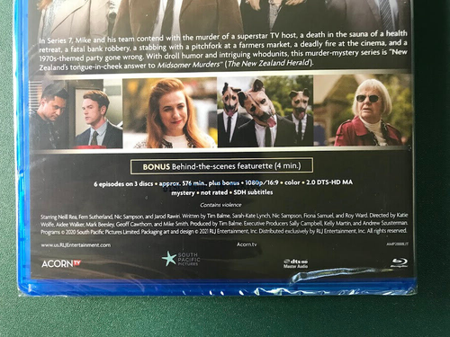The Brokenwood Mysteries, Series 7 (3 Blu-rays) MINT, NEVER OPENED, Ohio seller - Picture 4 of 4