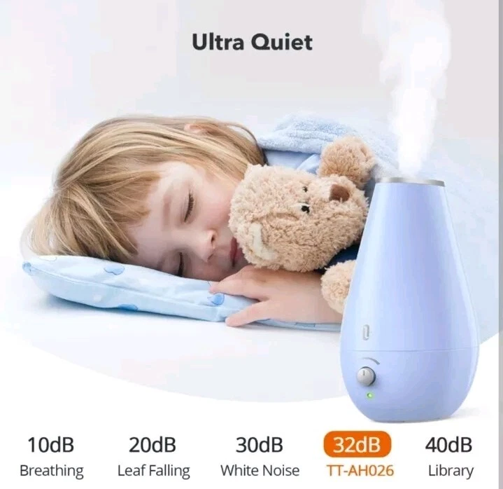 Taotronics Hudifier 0.47 Gallons Cool Mist Evaporative with Adjustable Setting - Image 3 of 4