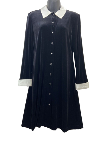 Ronni Nicole Women 10P Black Velour Satin Cuffs/Collar Gothcore Wed USA NWT - 第 1/10 張圖片