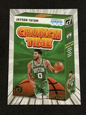 2023-24 Donruss Jayson Tatum Crunch Time Press Proof #10