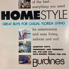 Florida Catalog Miami Burdines 1987  Home Style Beachcore Electronics Sony Pink