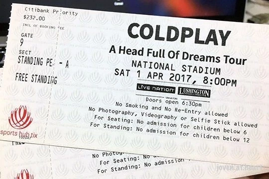 COLDPLAY MUSIC OF THE SPHERES WORLD TOUR CONCERT TICKETS, SINGAPORE - Image 4 of 4