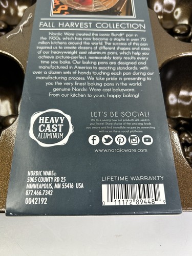 Nordic Ware Haunted Skull Cakelet Pan USA Day If The Dead Halloween Brand new - Picture 8 of 12