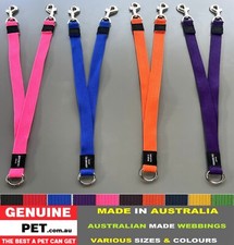GENUINE PET Dog Double Coupler Dog Splitter Webbing Lead