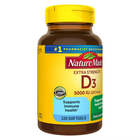 Nature Made Extra Strength Vitamin D3 5000 IU(125 mcg), 240 Softgels - Ex: 2027