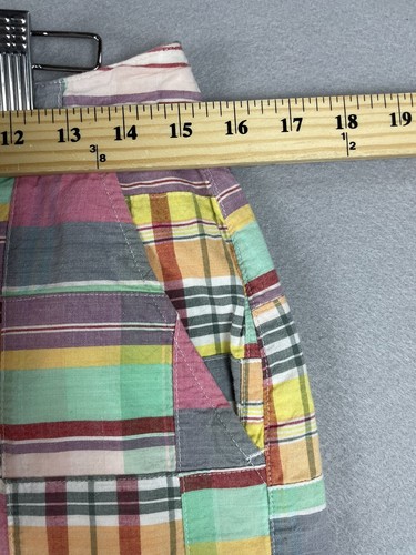CAPE MADRAS Skirt 4 Elizabeth Maine Women's Plaid Cotton Patchwork Madras Mini - Picture 4 of 6