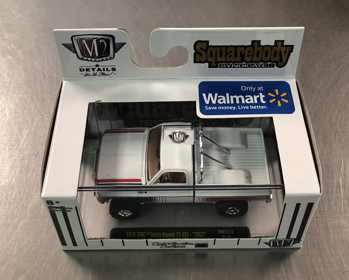 M2 MACHINES “SQUAREBODY SYNDICATE 1976 GMC SIERRA GRANDE 15 M2 MACHINES “SQUAREBODY SYNDICATE 1976 GMC SIERRA GRANDE 15
