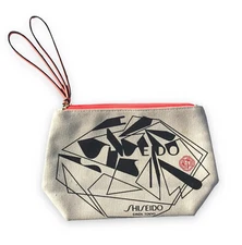 Shiseido Canvas Bag Makeup Tote Wristlet