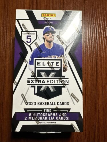 2023 PANINI ELITE EXTRA EDITION BASEBALL Sealed Hobby Box 10 HITS SKENES !!!! - Picture 1 of 6