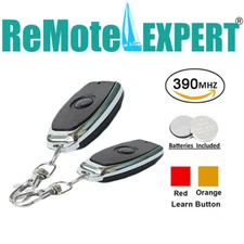 2 For LiftMaster/Chamberlain Garage Door Opener Remote Red / Orange Learn Button