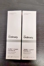 Lot Of 2 The Ordinary "Buffet" + Copper Peptides 1% Serum - 1 oz Each 